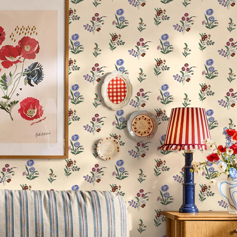 Cath Kidston Flutter Bunches Multi Wallpaper - 149121_ROOMSET_FLUTTER BUNCHES MULTI_02.jpg
