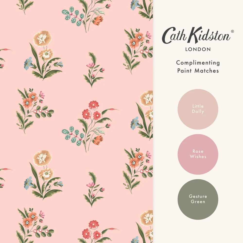 Cath Kidston Flutter Bunches Pink Wallpaper - 149123_FLATLAY_FLUTTER BUNCHES PINK_01.jpg