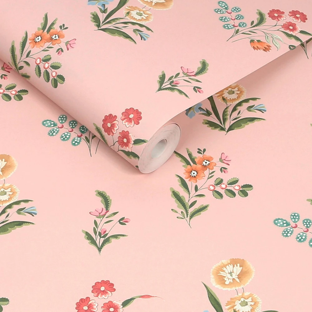 Cath Kidston Flutter Bunches Pink Wallpaper - 149123_ROLLSHOT_FLUTTER BUNCHES PINK_01.jpg