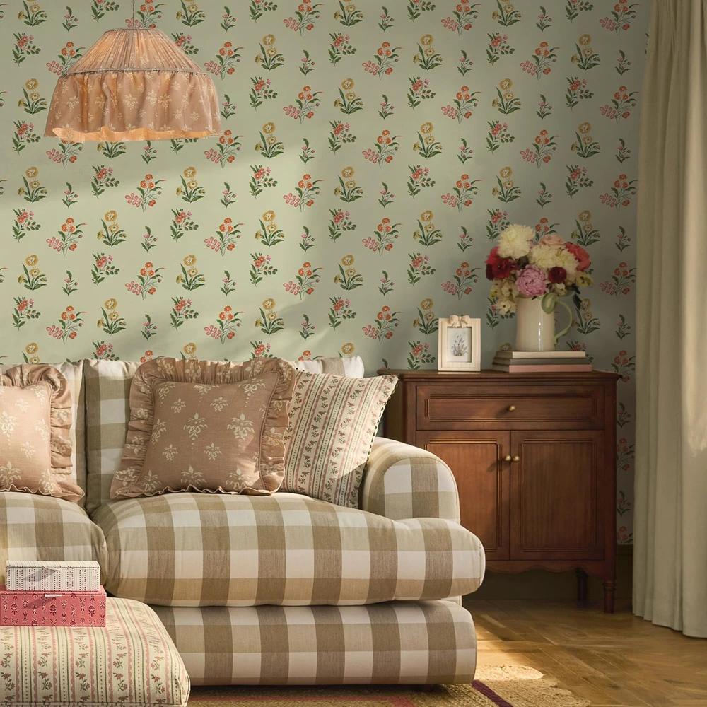 Cath Kidston Flutter Bunches Sage Wallpaper - 149120_ROOMSET_FLUTTER BUNCHES SAGE_01.jpg