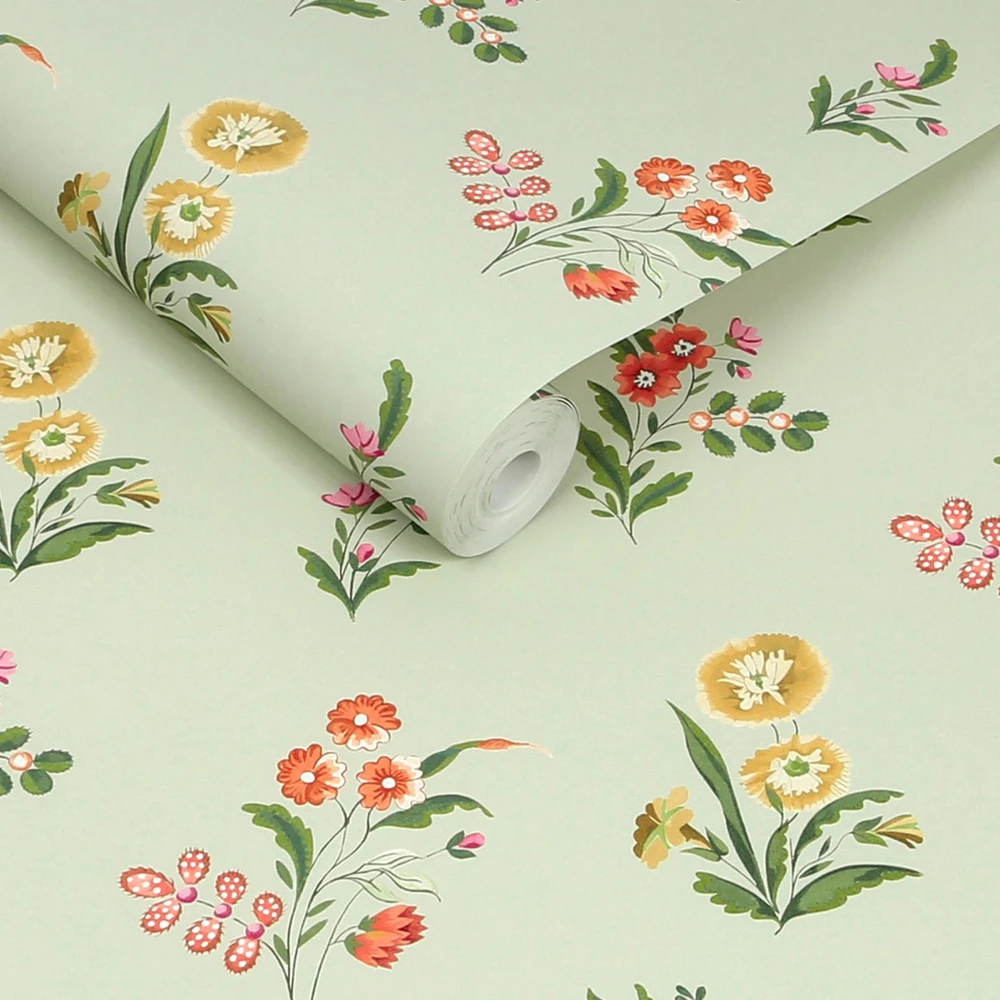 Cath Kidston Flutter Bunches Sage Wallpaper - 149120_ROLLSHOT_FLUTTER BUNCHES SAGE_01.jpg