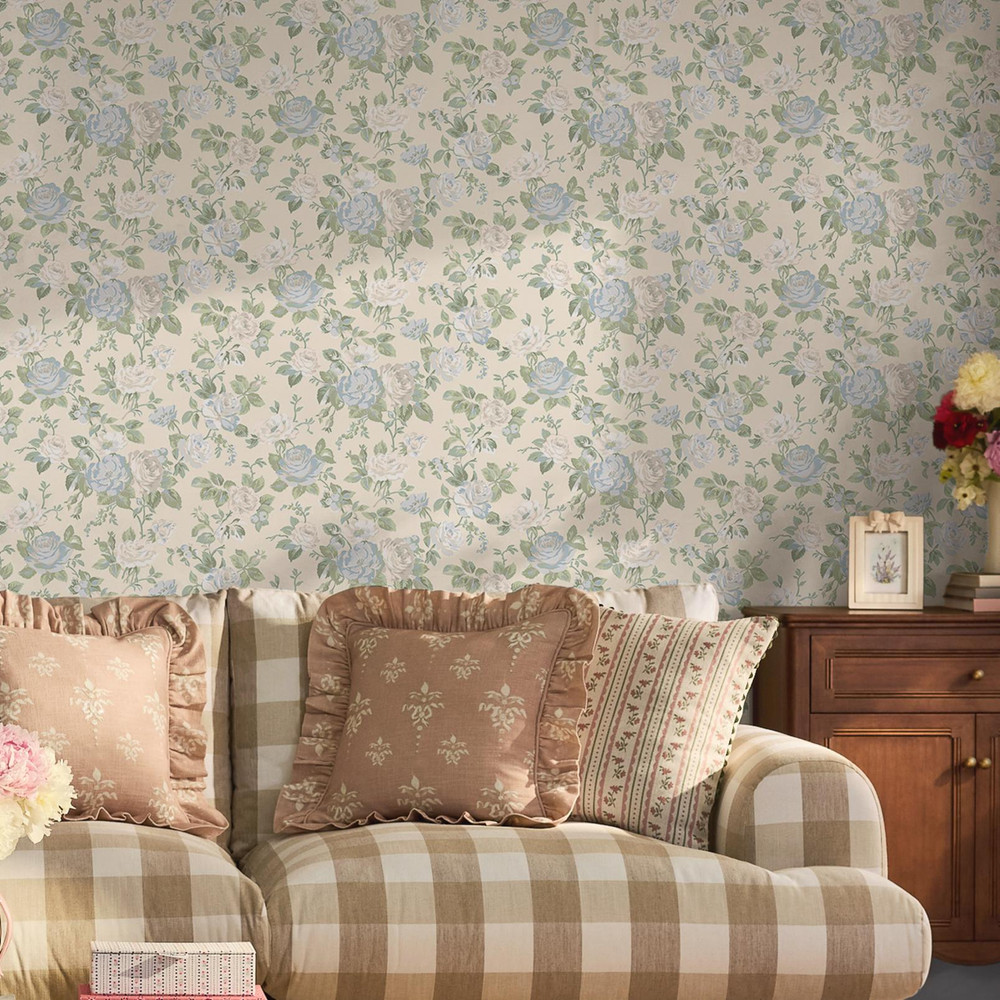 Cath Kidston Garden Rose Blue Wallpaper - 149146_ROOMSET_GARDEN ROSE BLUE_01.jpg