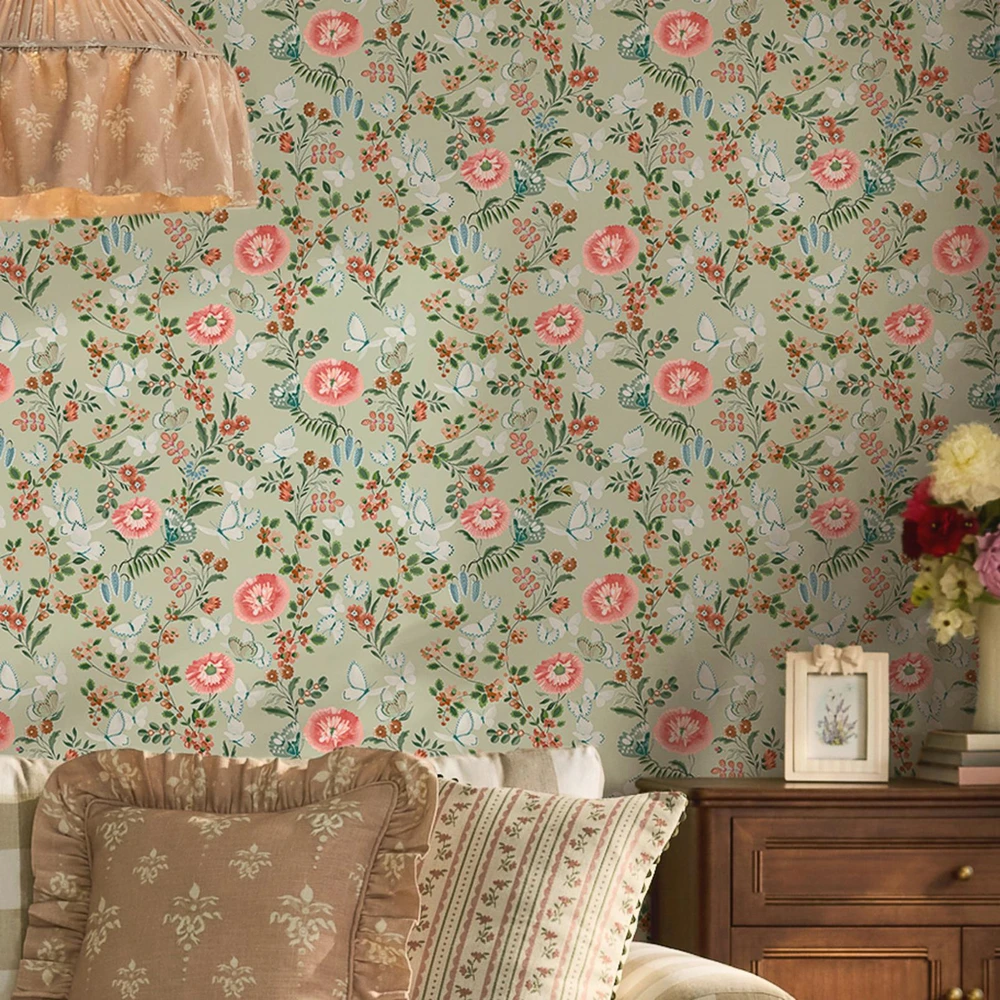 Cath Kidston Butterfly Dance Sage Wallpaper - 149135_ROOMSET_BUTTERFLY DANCE SAGE_02.jpg