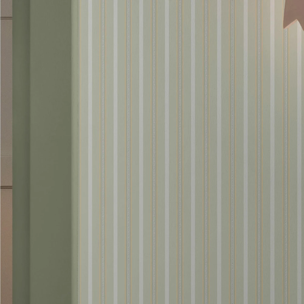 Cath Kidston Stitched Stripe Sage Wallpaper - 149140_ROOMSET_STITCHED STRIPE SAGE_02.jpg