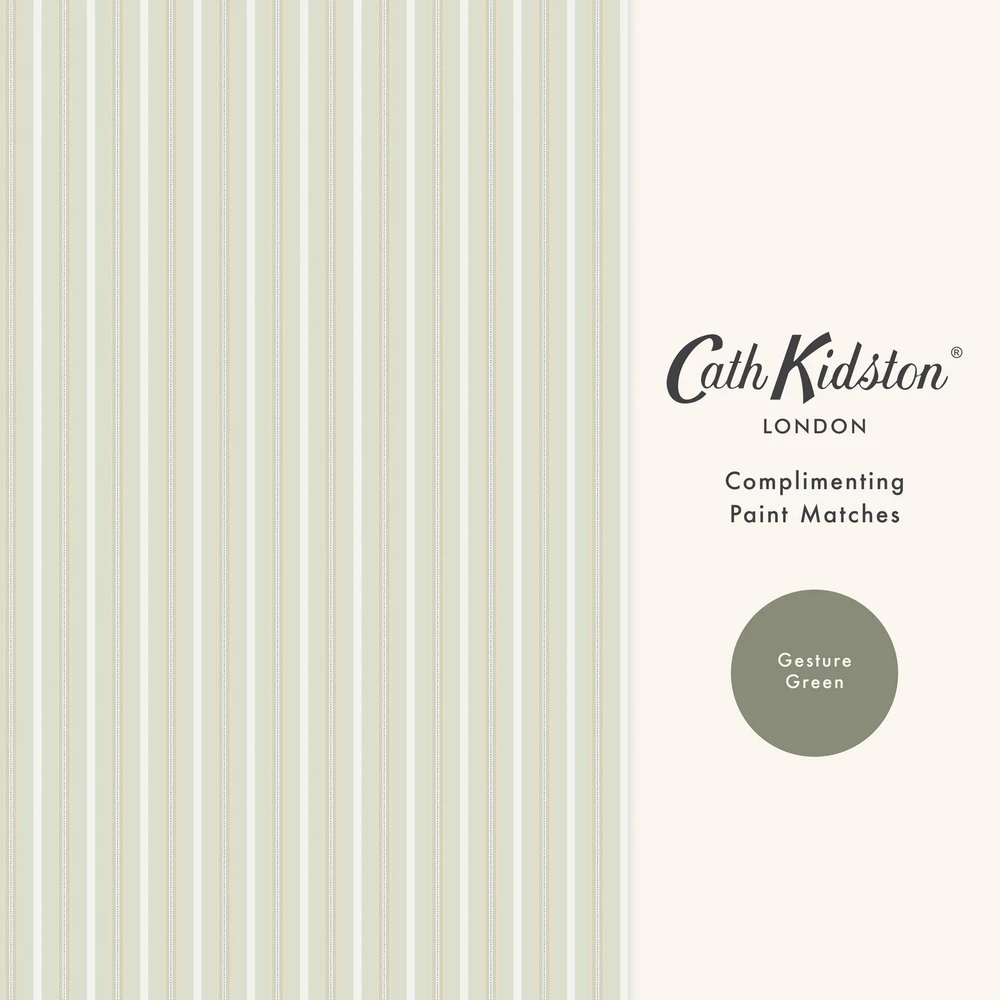 Cath Kidston Stitched Stripe Sage Wallpaper - 149140_FLATLAY_STITCHED STRIPE SAGE_01.jpg