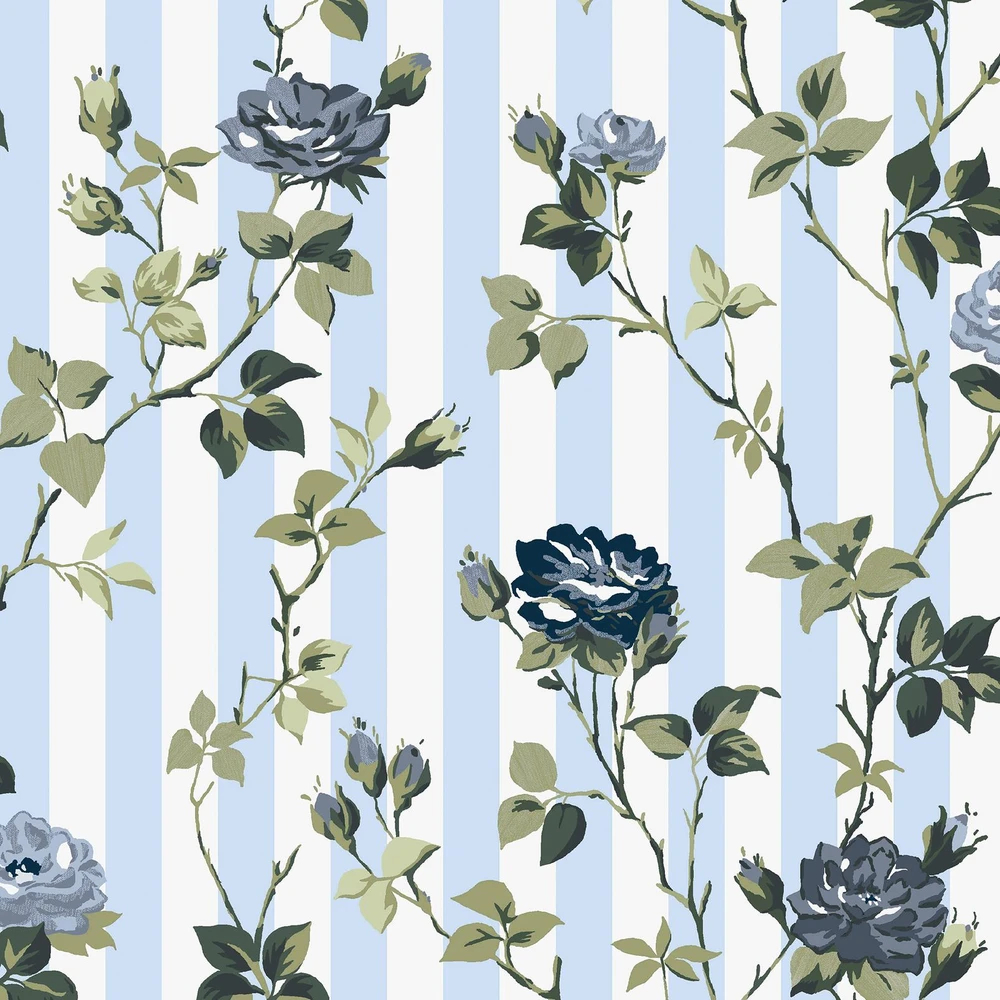 Cath Kidston Climbing Rose Blue Wallpaper - 149131_TILE_CLIMBING ROSE BLUE_01.jpg