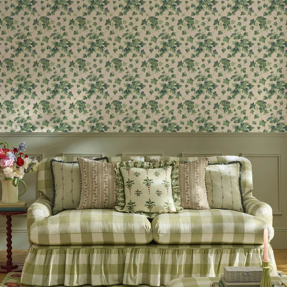 Cath Kidston Ivy Sky Green Wallpaper - 149128_ROOMSET_IVY SKY GREEN_01.jpg