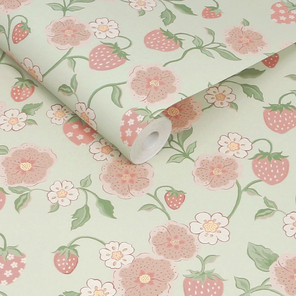 Cath Kidston Strawberry Sage Wallpaper - 149138_ROLLSHOT_STRAWBERRY SAGE_01.jpg