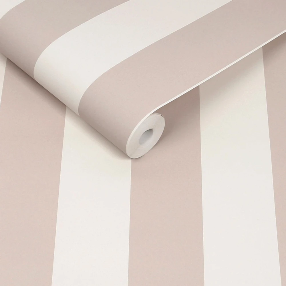 Cath Kidston Canopy Stripe Rose Pink and Cream Wallpaper - 149127_ROLLSHOT_CANOPY STRIPE ROSE PINK AND CREAM_01.jpg