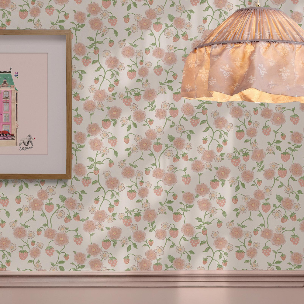 Cath Kidston Strawberry Pink Wallpaper - 149139_ROOMSET_STRAWBERRY PINK_02.jpg