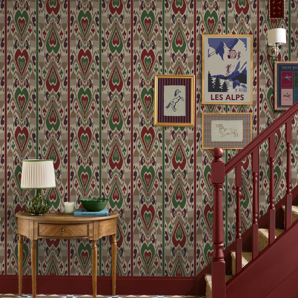 Joules Artisanal Ikat Multi Wallpaper - 149543_ROOMSET_ARTISANAL IKAT MULTI_01.jpg
