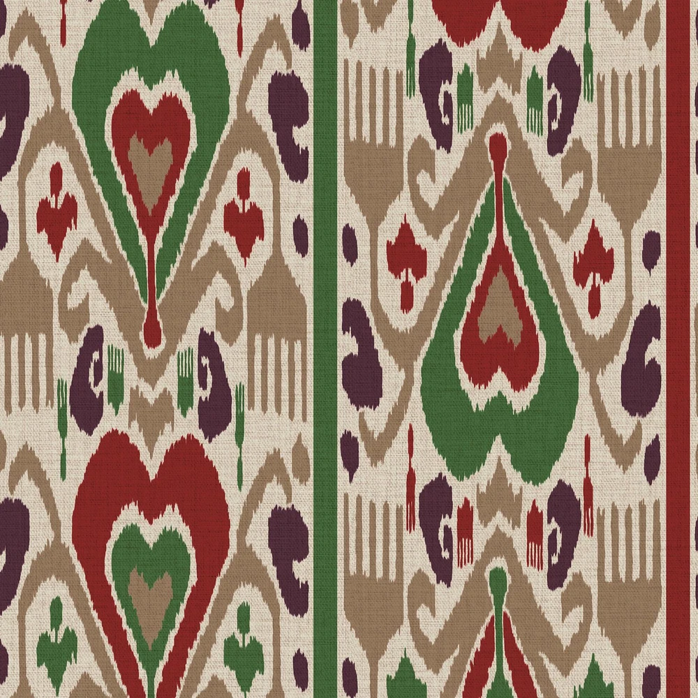 Joules Artisanal Ikat Multi Wallpaper - 149543_TILE_ARTISANAL IKAT MULTI_01.jpg