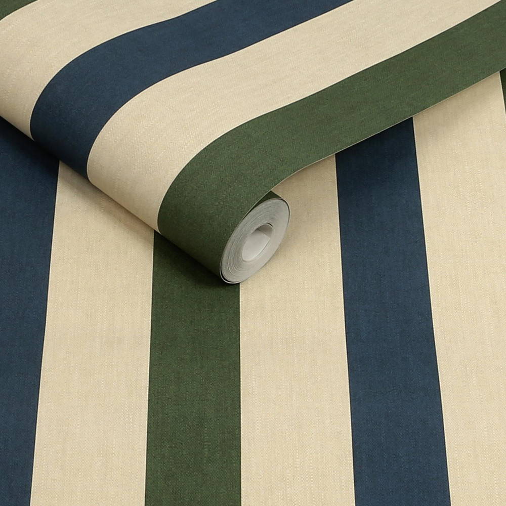 Joules Multi Stripe Green & Blue Wallpaper - 149525_ROLLSHOT_MULTI STRIPE GREEN & BLUE_01.jpg