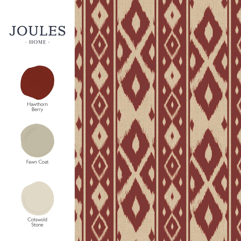 Joules Ikat Stripe Red Wallpaper - 149531_FLATLAY_IKAT STRIPE RED_01.jpg