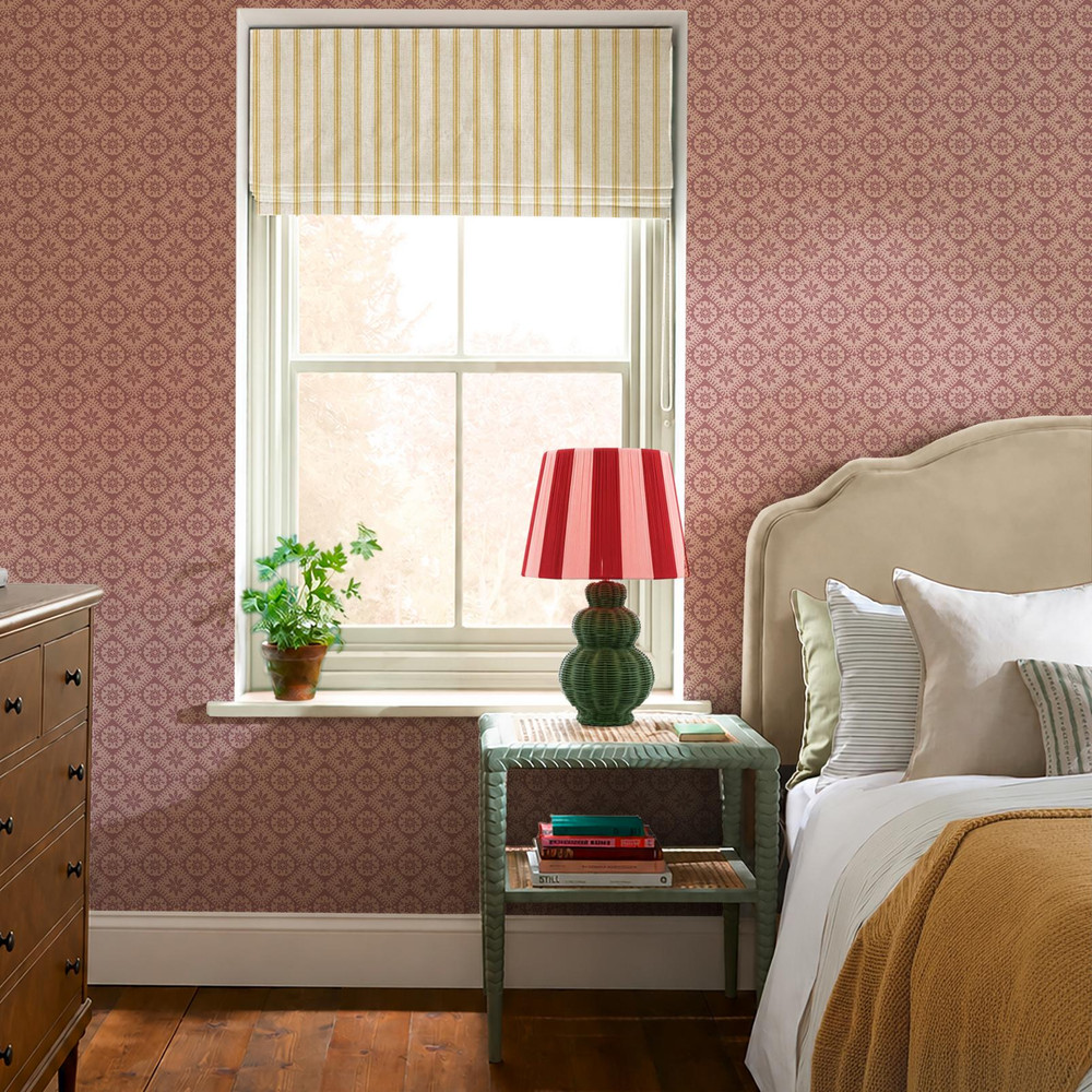 Joules Meadow Geo Pink Wallpaper - 149555_ROOMSET_MEADOW GEO PINK_01.jpg