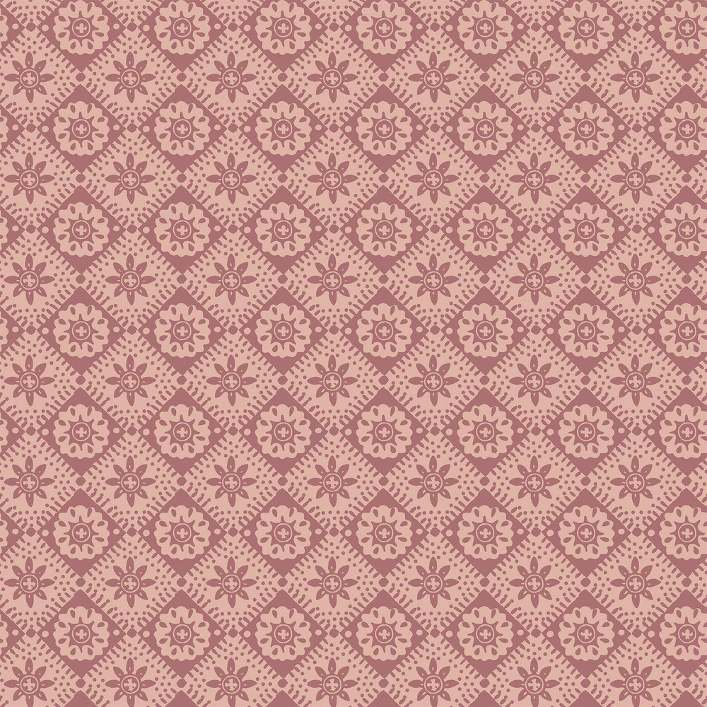 Joules Meadow Geo Pink Wallpaper - 149555_TILE_MEADOW GEO PINK_01.jpg