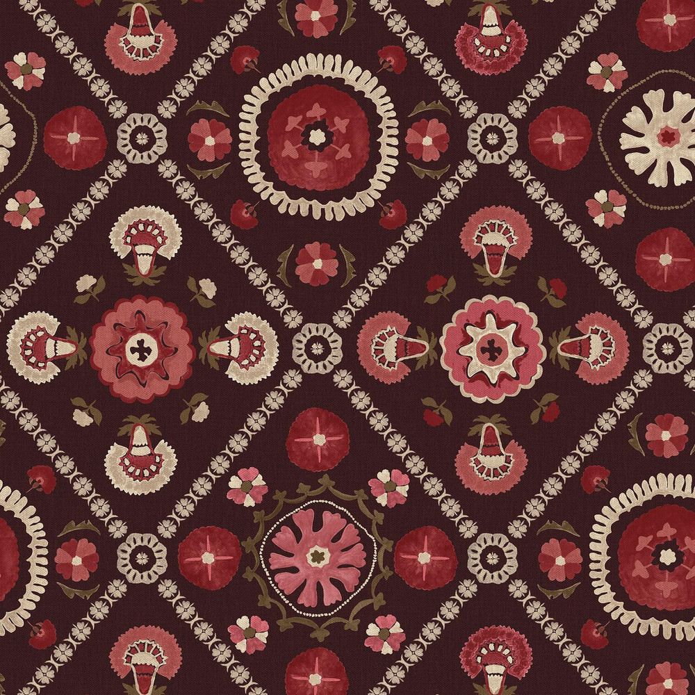 Joules Festival Floral Trellis Red Wallpaper - 149576_TILE_FESTIVAL FLORAL TRELLIS RED_01.jpg