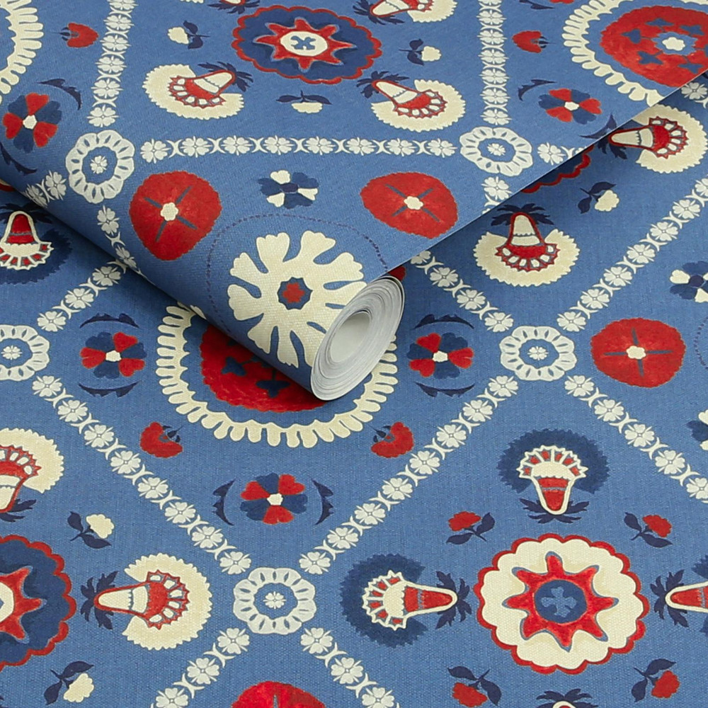Joules Festival Floral Trellis Blue Wallpaper - 149552_ROLLSHOT_FESTIVAL FLORAL TRELLIS BLUE_01.jpg