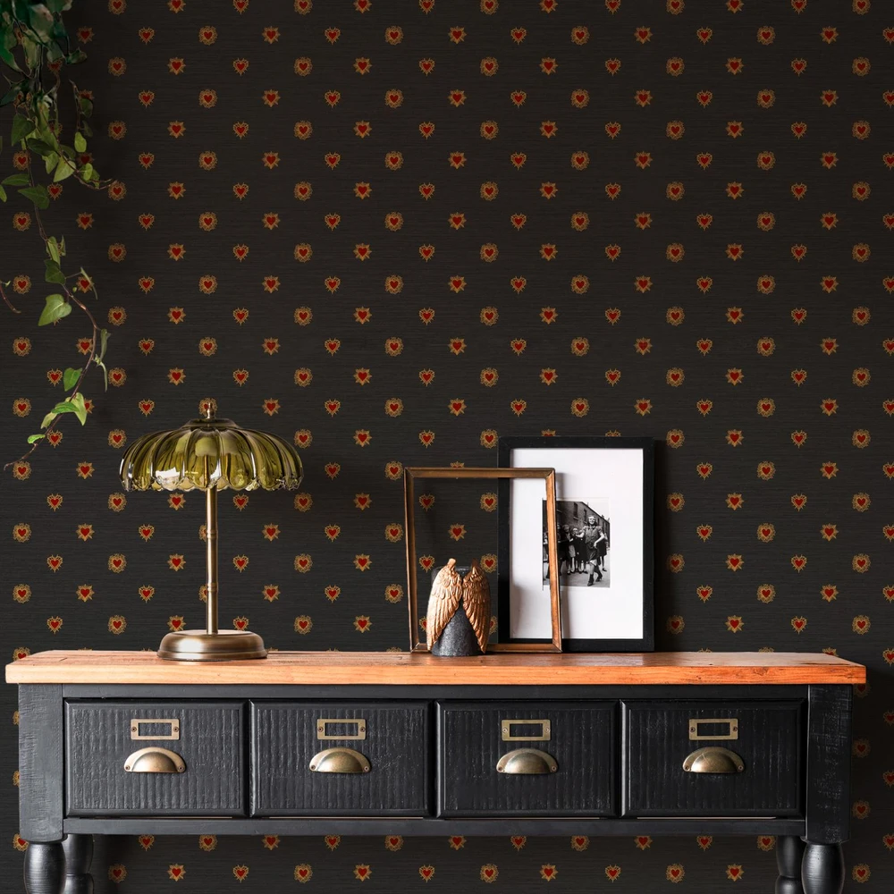 Rockett St George Sacred Hearts Noir Red Wallpaper - 149638_ROOMSET_SACRED HEARTS NOIR RED_01.jpg