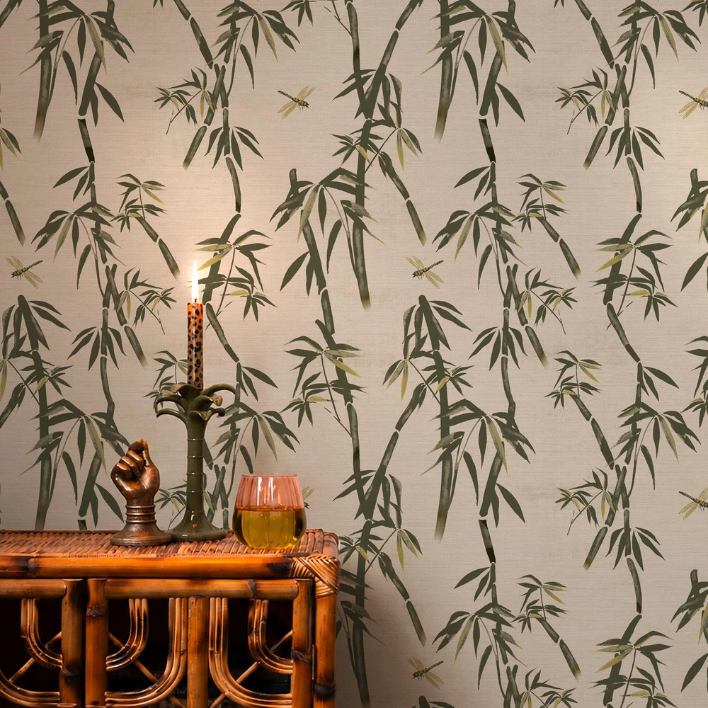 Rockett St George Wham Bamboo Ivory Green Wallpaper - 149633_ROOMSET_WHAM BAMBOO IVORY GREEN_01.jpg