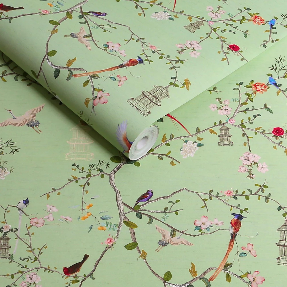 Rockett St George The Secret Garden Chinoiserie Green Tea Wallpaper - 149631_ROLLSHOT_THE SECRET GARDEN CHINOISERIE GREEN TEA_01.jpg