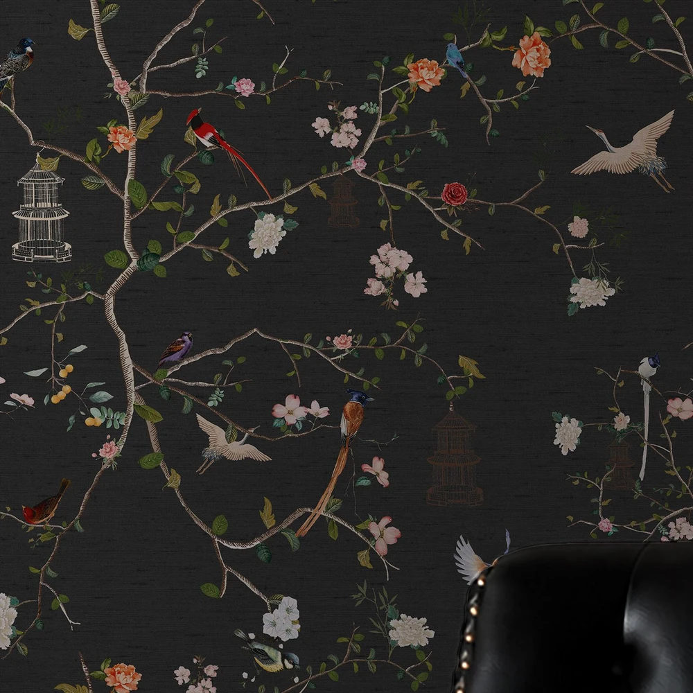 Rockett St George The Secret Garden Chinoiserie Black Ink Wallpaper - 149628_ROOMSET_THE SECRET GARDEN CHINOISERIE BLACK INK_04.jpg
