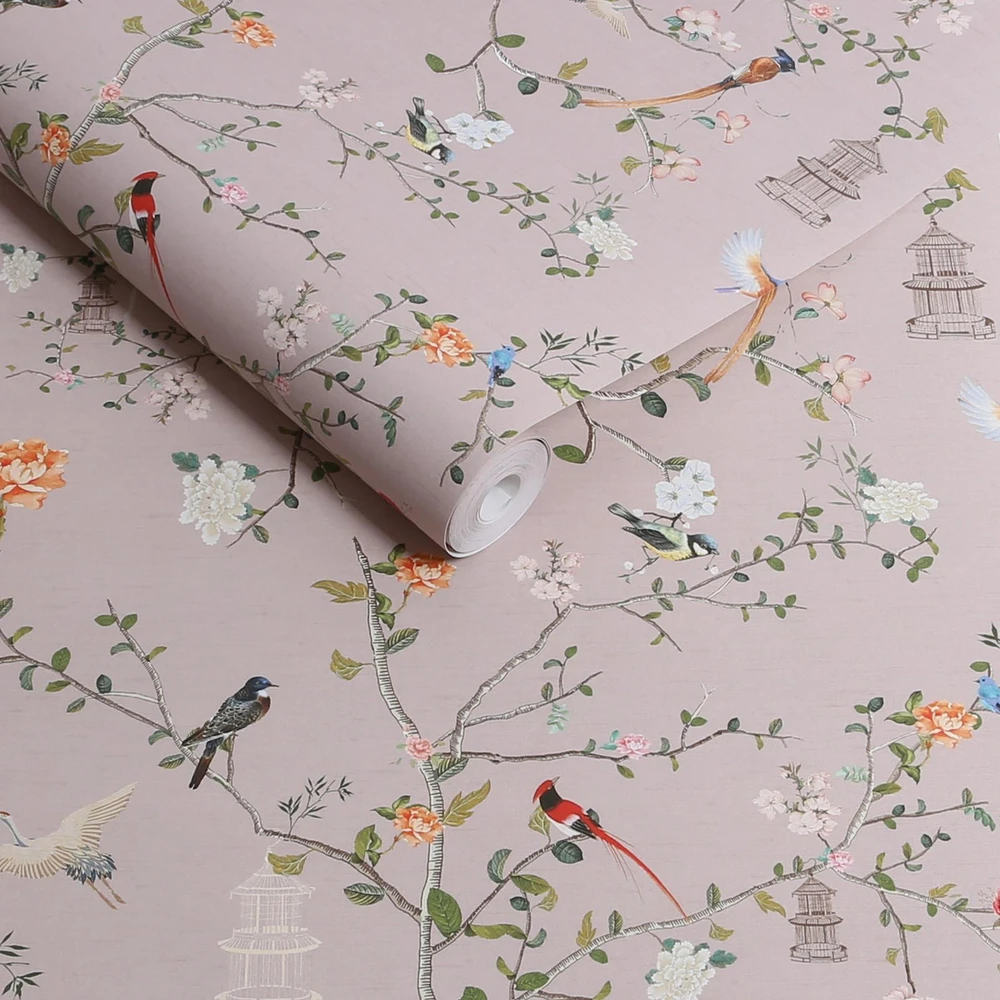 Rockett St George The Secret Garden Chinoiserie Dusty Lilac Wallpaper - 149627_ROLLSHOT_THE SECRET GARDEN CHINOISERIE DUSTY LILAC_01.jpg