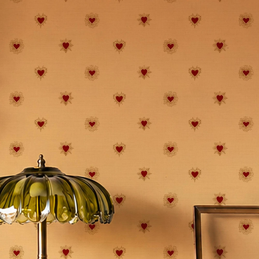 Rockett St George Sacred Hearts Golden Hour Red Wallpaper - 149640_ROOMSET_SACRED HEARTS GOLDEN HOUR RED_02.jpg