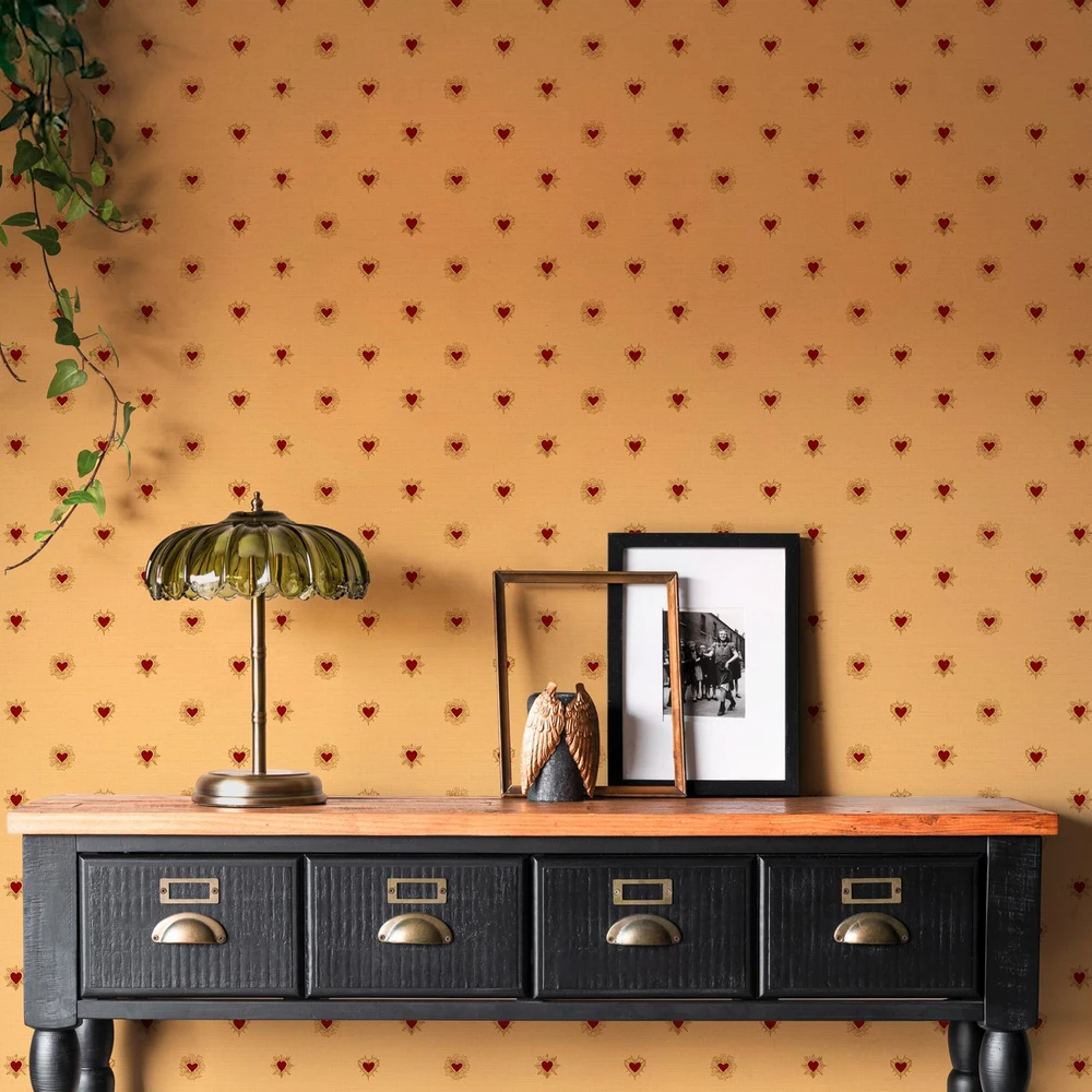 Rockett St George Sacred Hearts Golden Hour Red Wallpaper - 149640_ROOMSET_SACRED HEARTS GOLDEN HOUR RED_01.jpg