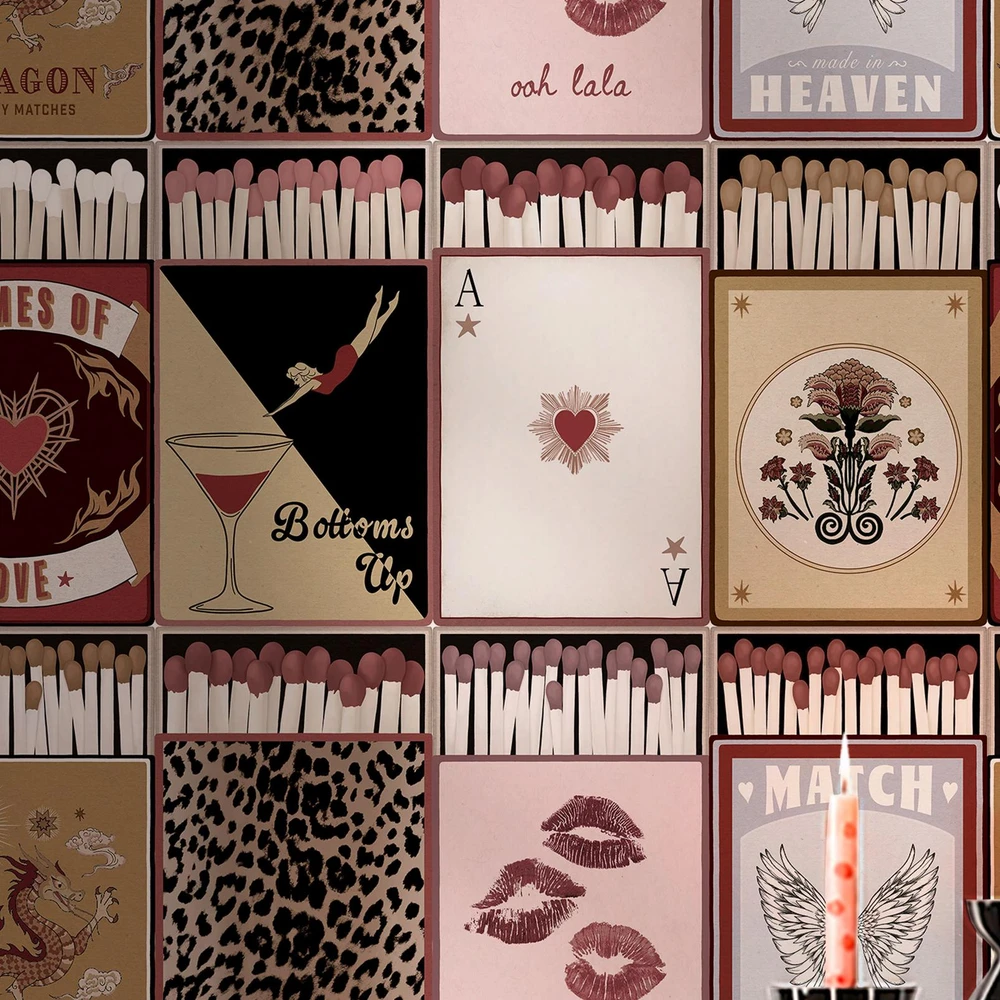 Rockett St George The Perfect Match Peach Multi Wallpaper - 149623_ROOMSET_THE PERFECT MATCH PEACH MULTI_02.jpg
