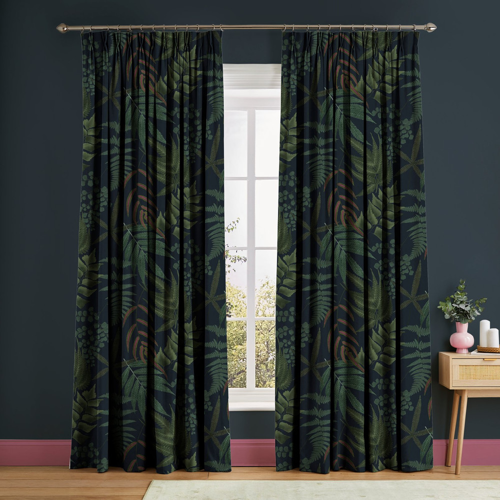 Midsummer Fern Navy Curtains - 116292cur_ROOMSET_01.jpg