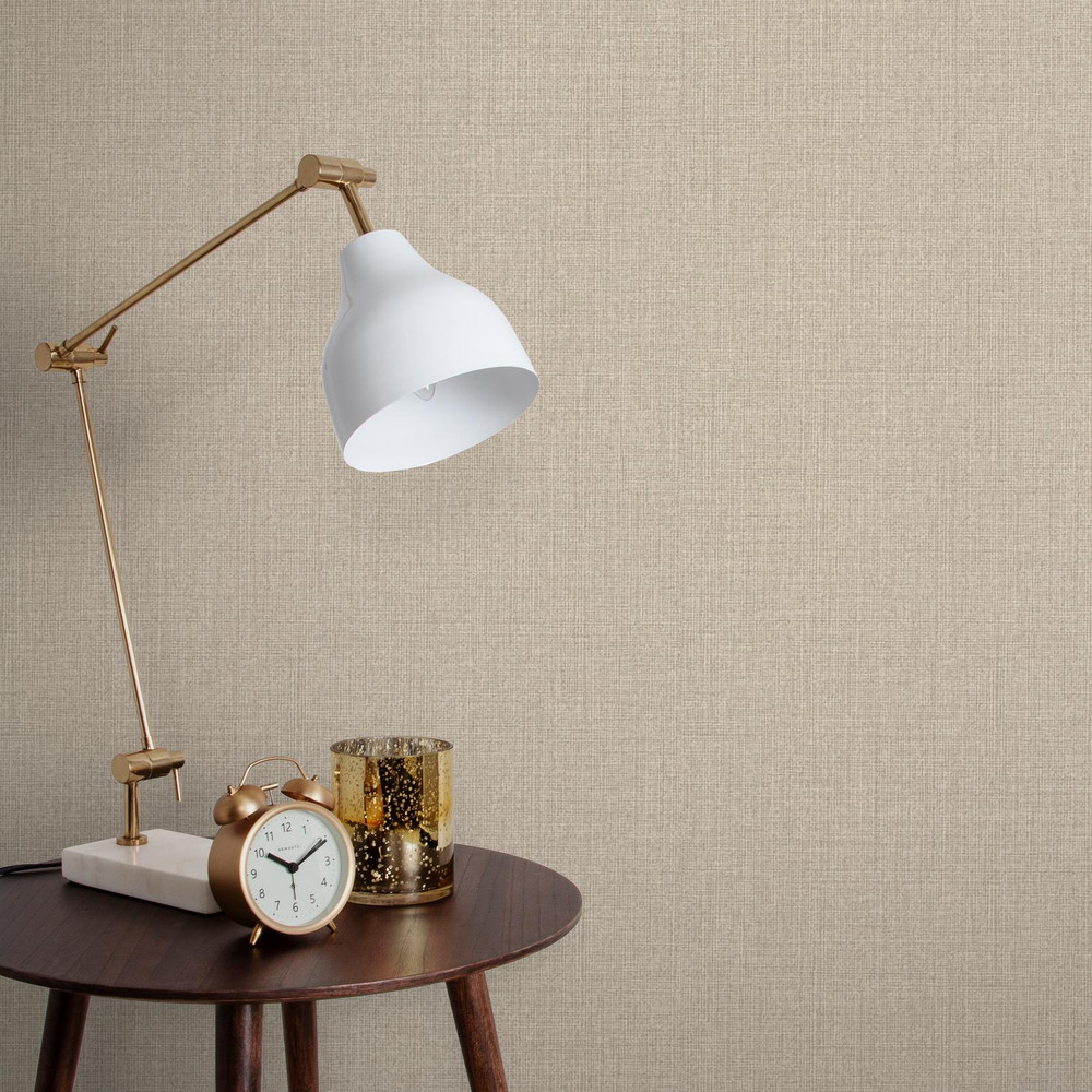 Linen Beige Wallpaper - 105854_ROOMSET_01.jpg