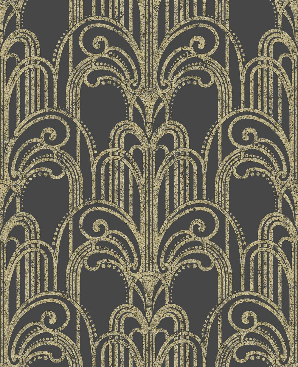 Art Deco Black and Gold Wallpaper - 104299_TILE_01.jpg