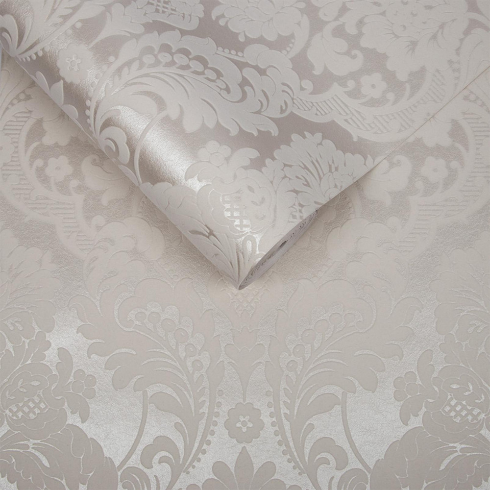 Gothic Damask Flock White Wallpaper - 104565_ROLLSHOT_GOTHIC DAMASK FLOCK WHITE_01.jpg