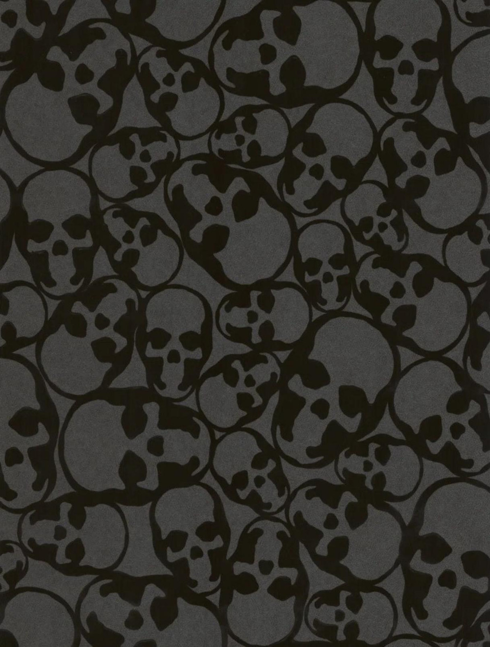 Skulls Flock Black Wallpaper - 19911_TILE_01.jpg
