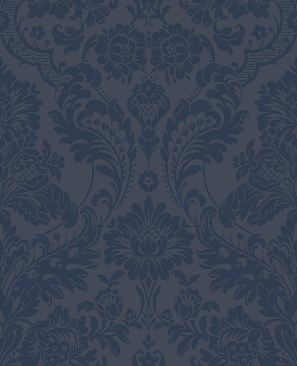 Gothic Damask Flock Cobalt Wallpaper - 104563_TILE_01.jpg