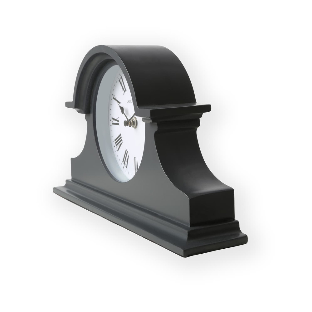 Edith Charcoal Grey Mantel Clock
