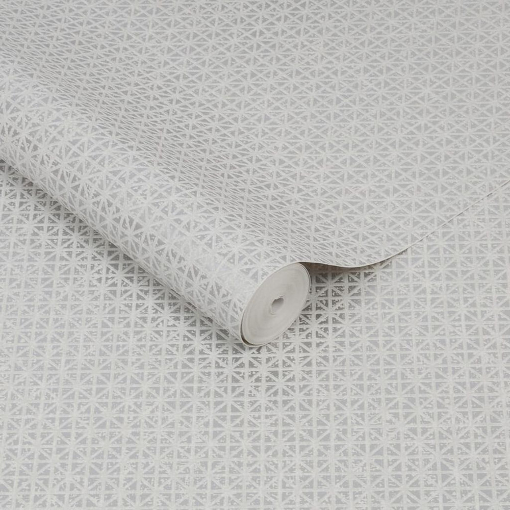 optical silver wallpaper