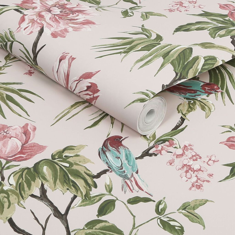 next birds & blooms mauve wallpaper