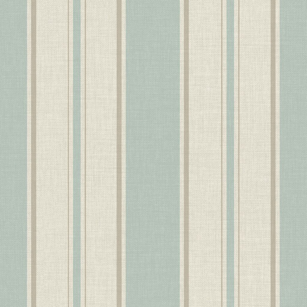 next country stripe duck egg wallpaper