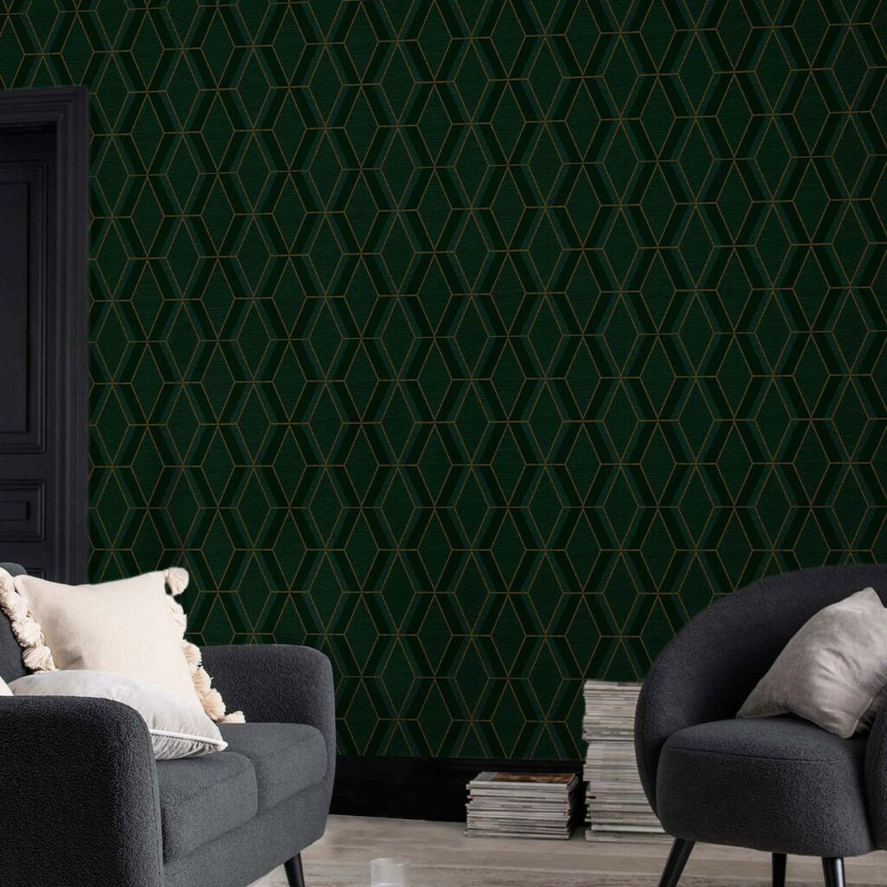 next optical triangle green wallpaper