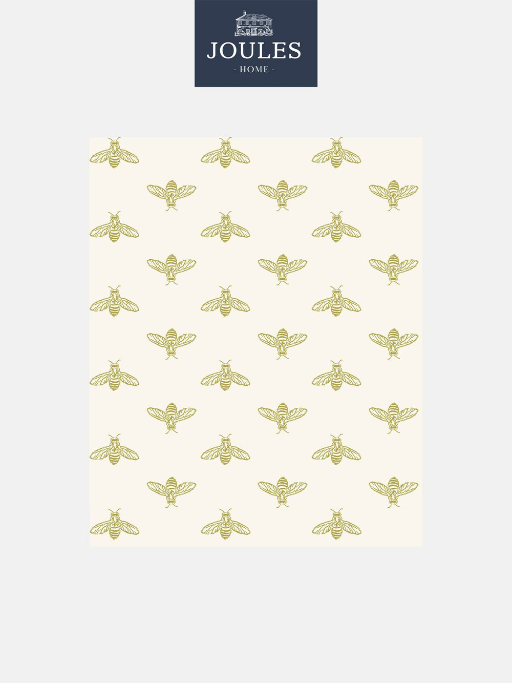Joules Block Print Bee Antique Gold Wallpaper - 118547_TILE_BLOCK PRINT BEE ANTIQUE GOLD_01.jpg