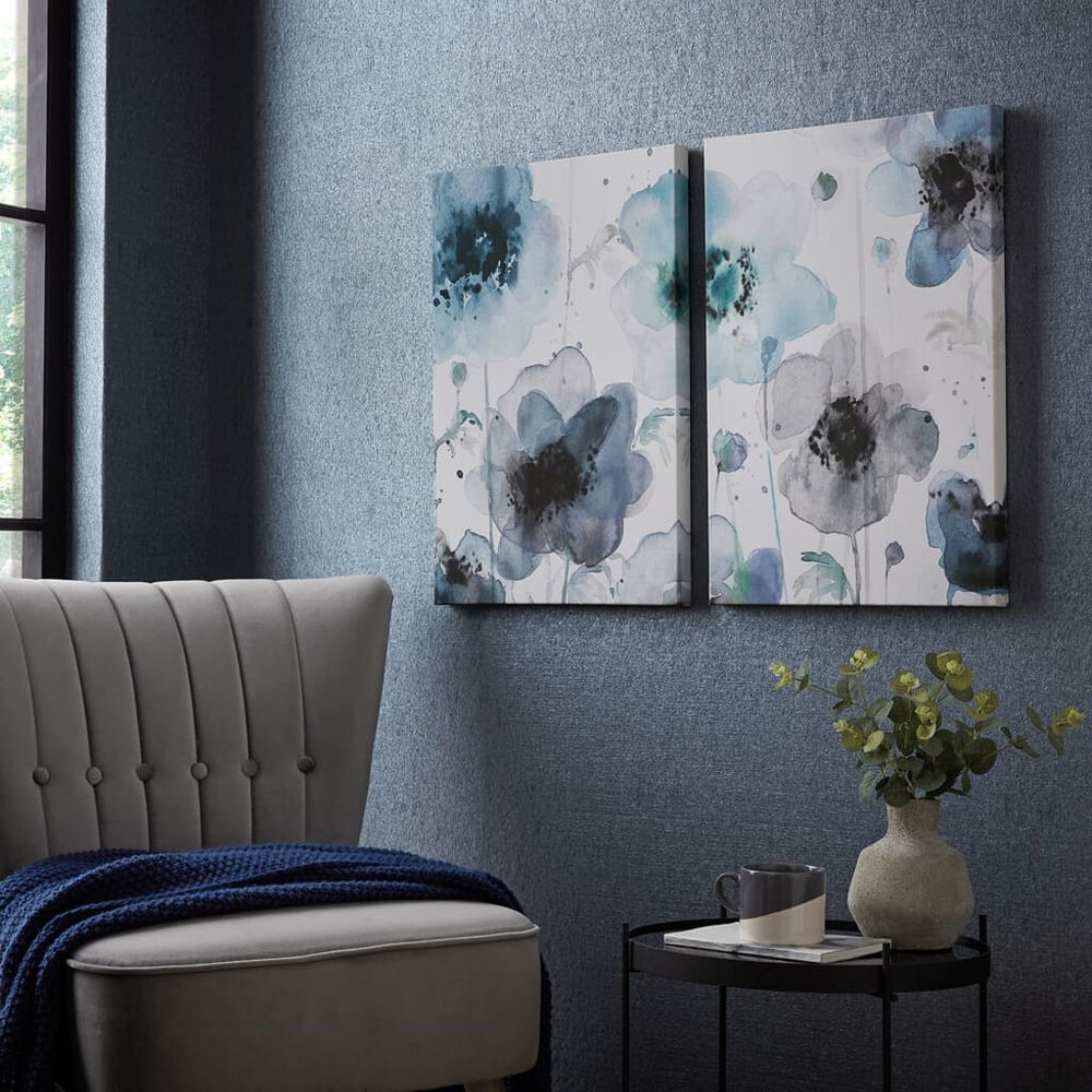 painterly poppies wall art