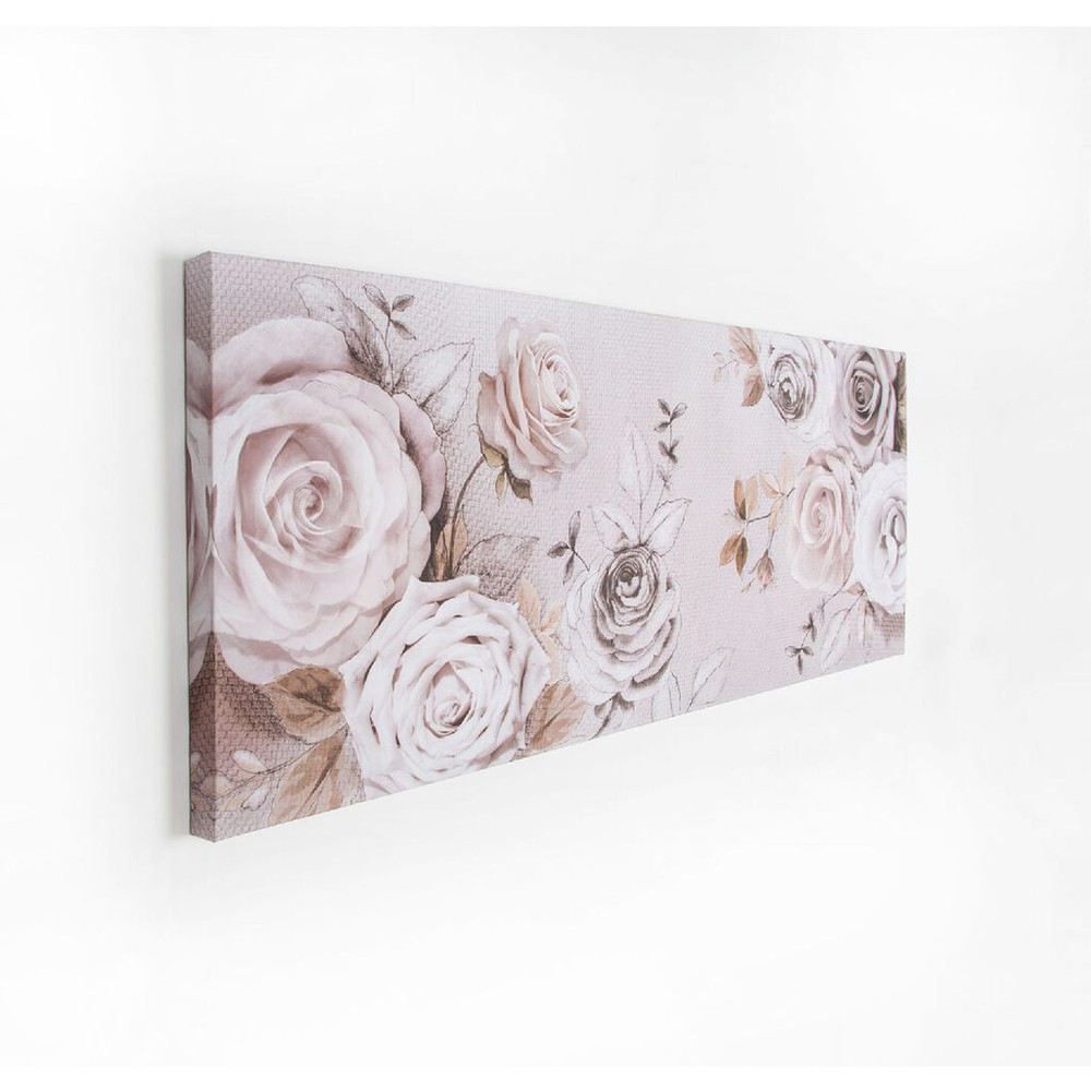 mixed media rose trail printed canvas wall art