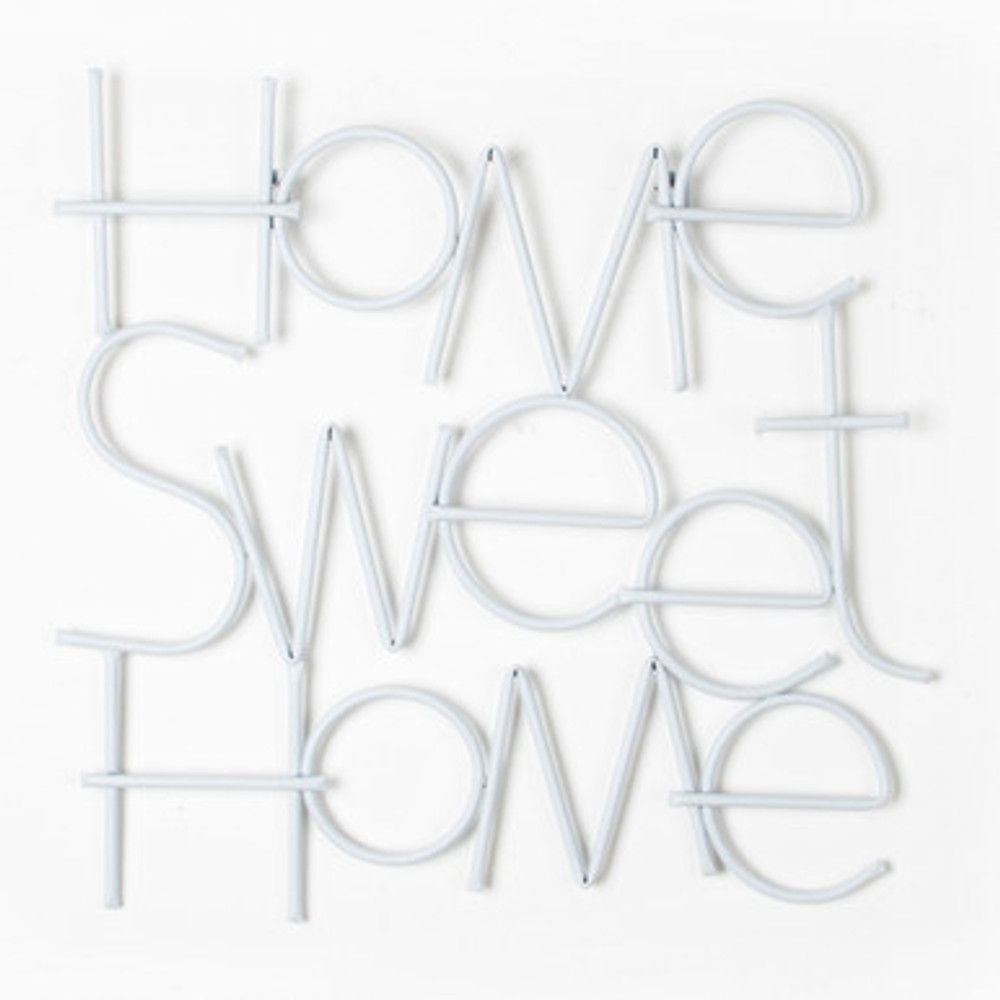 sweet home metal wall art