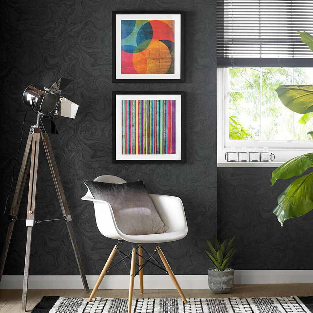 neon stripe wall art