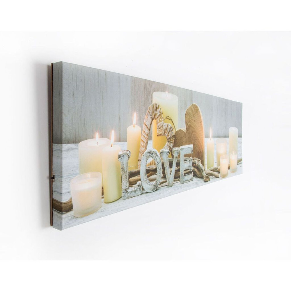 love led printed canvas wall art