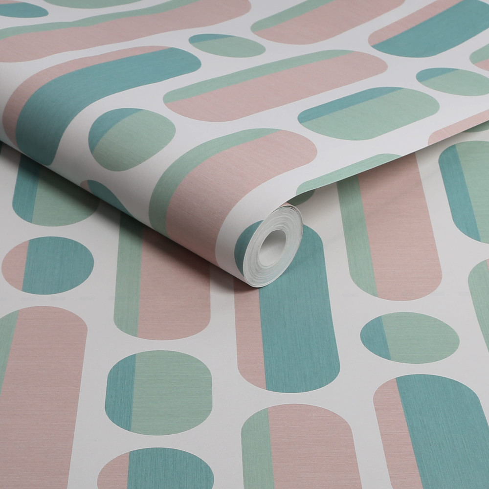 Morse Rose & Sage Wallpaper