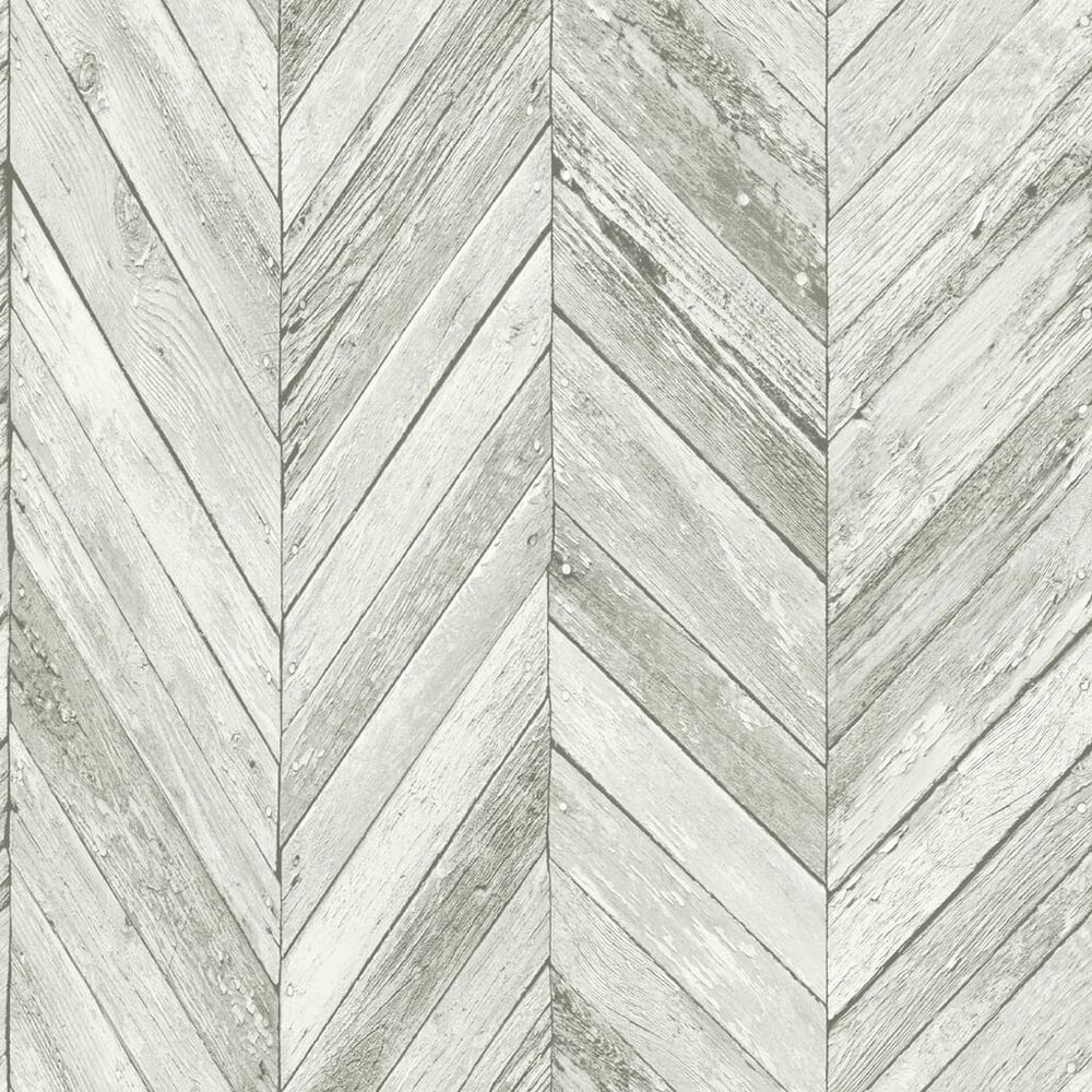 transform herringbone wood light gray wallpaper