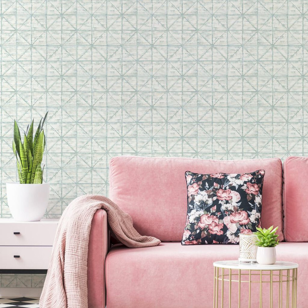 transform tile duck egg wallpaper